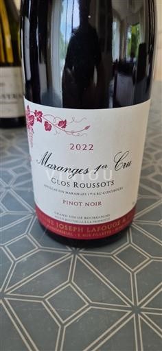 Bourgogne Ospecificerad Premier Cru Domaine Joseph Lafouge Clos Roussots 2022