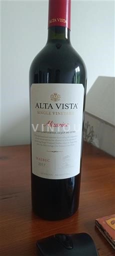 Mendoza No especificado Alta Vista Alizarine 2017