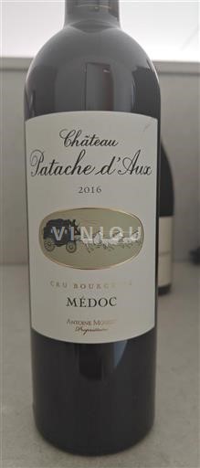 Burdeos Médoc Cru Bourgeois Château Patache Aux 2016
