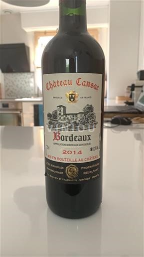 Burdeos Bordeaux Château Tansac 2014
