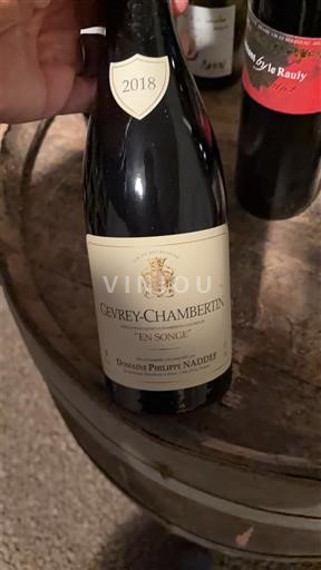 Bourgogne Gevrey-chambertin Domaine Philippe Naddef En Songe 2018