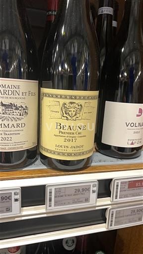 Burgundsko Beaune Premier Cru Louis Jadot 2017