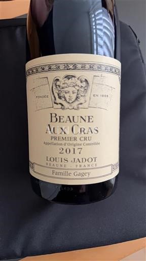 Borgoña Beaune Premier Cru Louis Jadot Aux Cras 2017