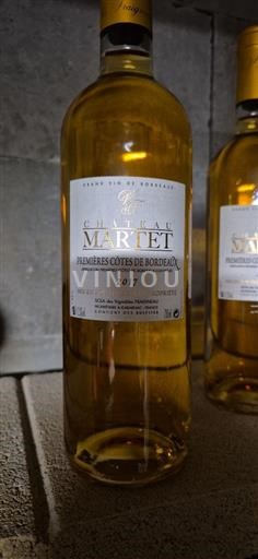 Bordeaux Premières Côtes de Bordeaux Château Martet 2017