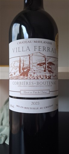 Languedoc Corbières-Boutenac Château Maylandie Villa Ferrae 2023