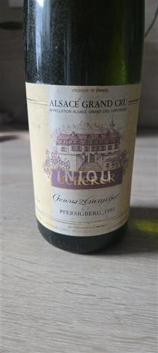 Elzas Alsace Grand Cru Grand Cru Scherer Pfersigberg 1989