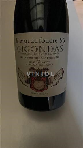 Rhônetal Gigondas Gigondas La Cave Le Brut du Foudre 56 2014