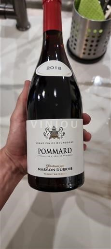 Bourgogne Pommard Grand Cru Masson Dubois 2018