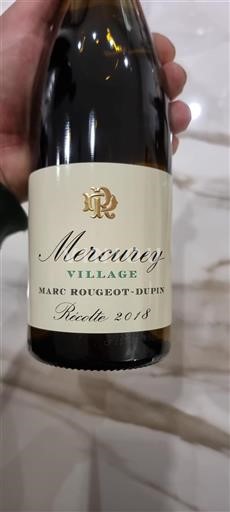 Bourgogne Mercurey Marc Rougeot-Dupin 2018