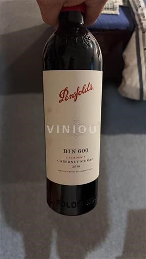 California AVAs Unspecified Penfolds BIN 600 2018