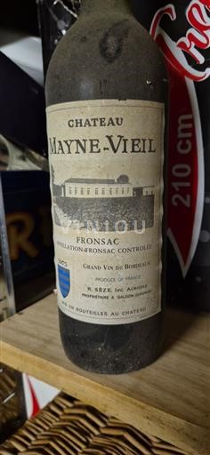 Bordéus Fronsac Château Mayne-Vieil 1975