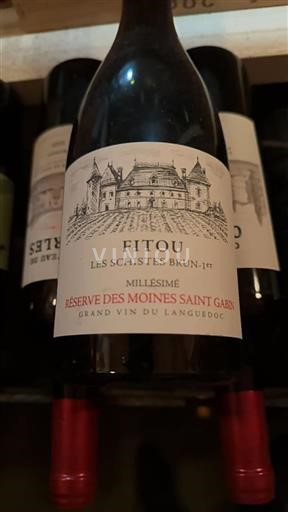 Vin Rouge sec Réserve des Moines Saint Gabin 2020 France Languedoc Fitou AOC