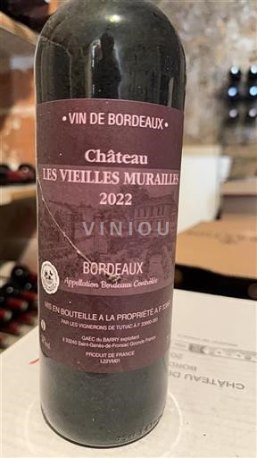 Bordeaux Château Les Vieilles Murailles 2022