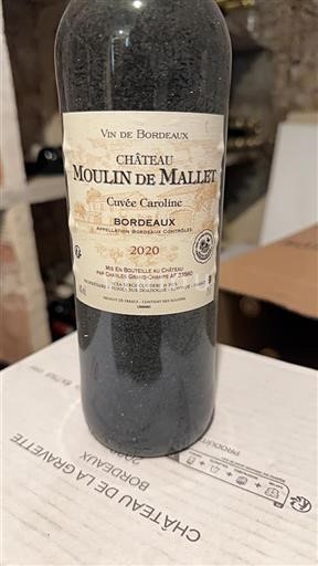 Bordéus Château Moulin de Mallet Caroline 2020