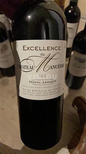 Burdeos Pessac-Léognan Château Mancèdre Excellence 2020