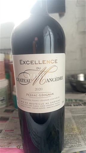 Bordeaux Pessac-Léognan Château Mancèdre Excellence 2020
