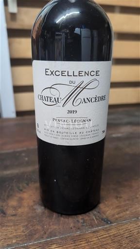 Bordeaux Pessac-Léognan Château Mancèdre Excellence 2019