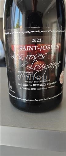 Rhônen laakso Saint-Joseph Earl Olivier BERAUD Les roses de Louyanne 2021