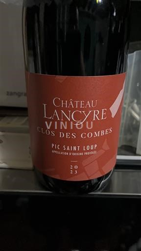 Langvedok Pic-saint-loup Château Lancyre Clos des Combes 2023
