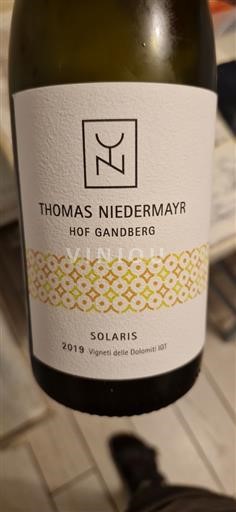Véneto Vigneti delle Dolomiti Thomas Niedermayr Solaris 2019