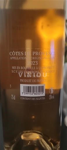 Provence Côtes-de-Provence Les Vignerons de Grimaud 2023