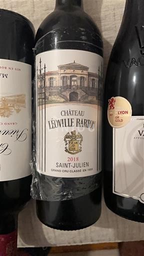 Bordeaux Saint-Julien Grand Cru Château Léoville Barton 2018