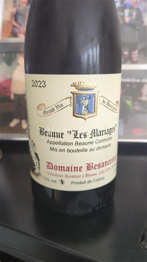 Bourgondië Beaune Domaine Besancenot Les Mariages 2023