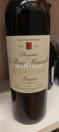 Bordéus Margaux Domaine La Rose Maucailou 2021