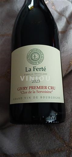 Borgogna Givry Premier Cru La Ferté Clos de la Servoisine 2023