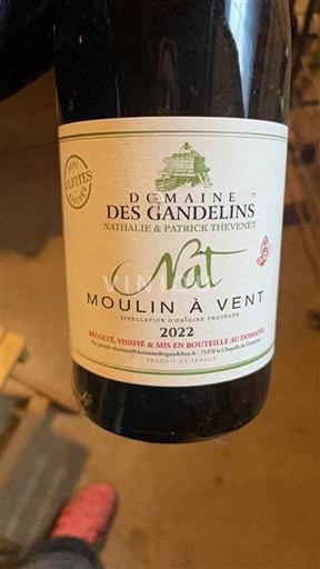 Beaujolais Moulin-à-vent Domaine Des Gandelins Nat 2022