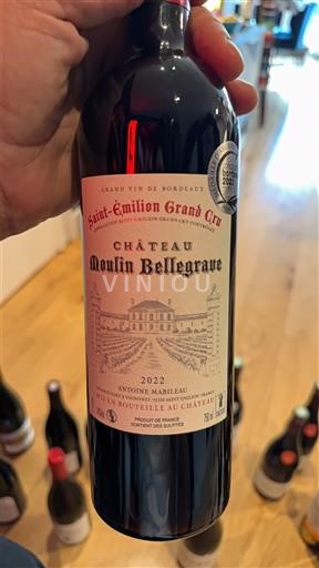 Bordeaux Saint-Émilion Grand Cru Grand Cru Château Moulin Bellegrave 2022