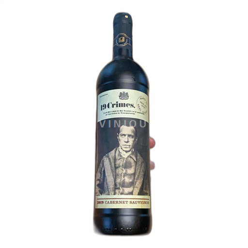 Vin Rouge sec Cabernet Sauvignon 19 Crimes 2019 Australie Australie-Méridionale