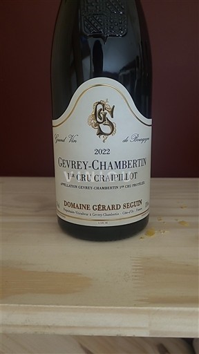 Bourgogne Ikke specificeret Premier Cru Domaine Gérard Seguin Craipillot 2022