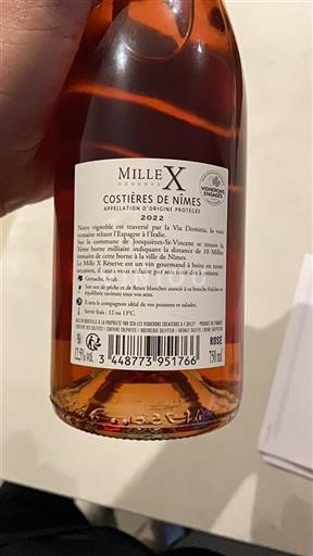 Rhônevallei Costières de Nîmes Les Vignerons Créateurs Mille X Réserve 2022