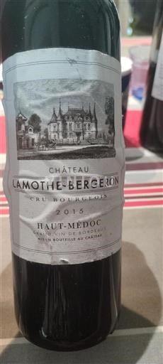 Burdeos Haut-Médoc Cru Bourgeois Château Lamothe-Bergeron 2015