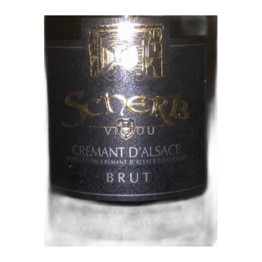 Vin Effervescent Blanc brut Scherb 2023 France Alsace Crémant-d'alsace AOC