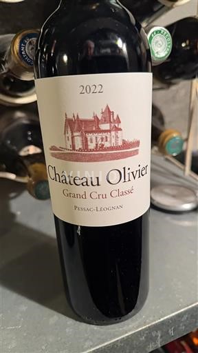 Bordeaux Pessac-Léognan Grand Cru Château Olivier 2022