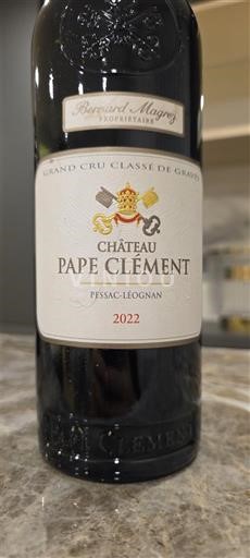 Bordeaux Pessac-Léognan Grand Cru Château Pape Clément 2022