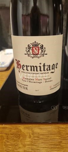 Rhônen laakso Hermitage Domaine Marc Sorrel 2022