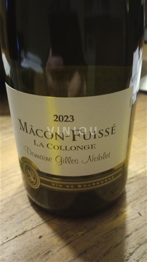 Burgundi Mâcon ja Mâcon-kylät Domaine Gilles Noblet La Collonge 2023
