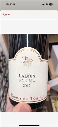 Borgoña Ladoix Domaine Petitot Ladoix 2017
