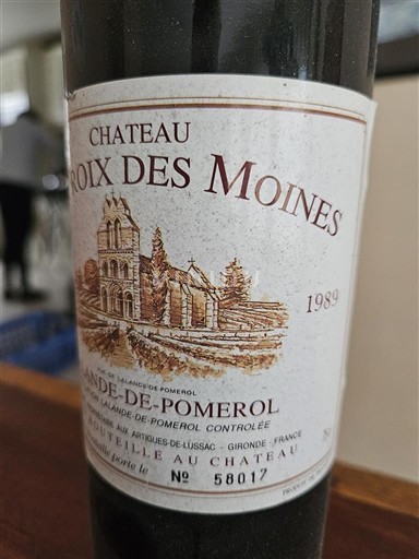 Burdeos Lalande-de-Pomerol Château Croix des Moines 1989