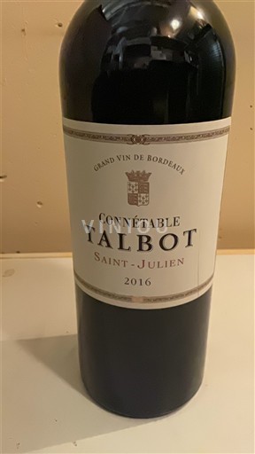 Bordeaux Saint-Julien Château Talbot Connétable 2016