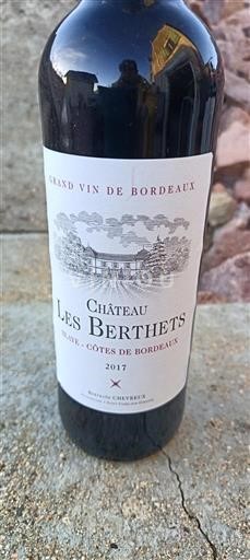 Bordeaux Blaye Côtes de Bordeaux Château Les Berthiets 2017