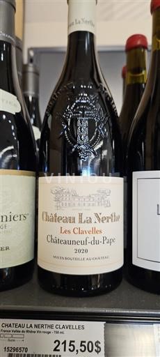 Vallée du Rhône Châteauneuf-du-pape Château La Nerthe Les Clavelles 2020