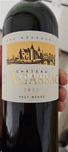 Bordeaux Haut-Médoc Cru Bourgeois Château Agassac 2012