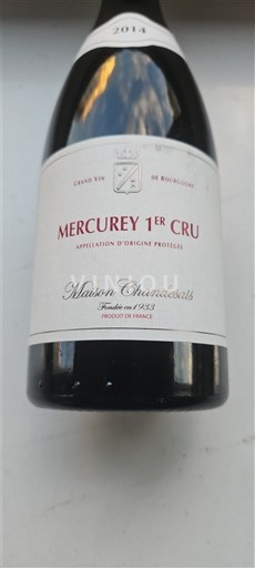 Burgundi Mercurey Premier Cru Maison Chandesais 2014