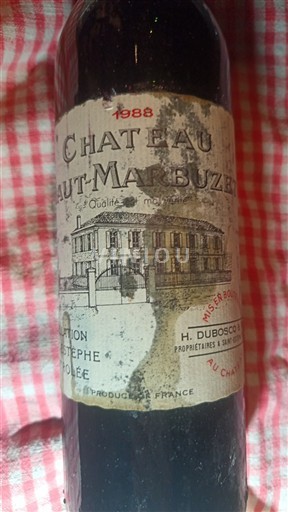 Bordeaux Saint-Estèphe Château Haut-Marbuzet 1988