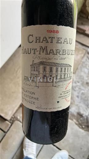 Bordéus Saint-Estèphe Château Haut-Marbuzet 1988