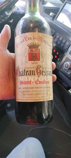 Bordéus Saint-Émilion Château Gessan 1975